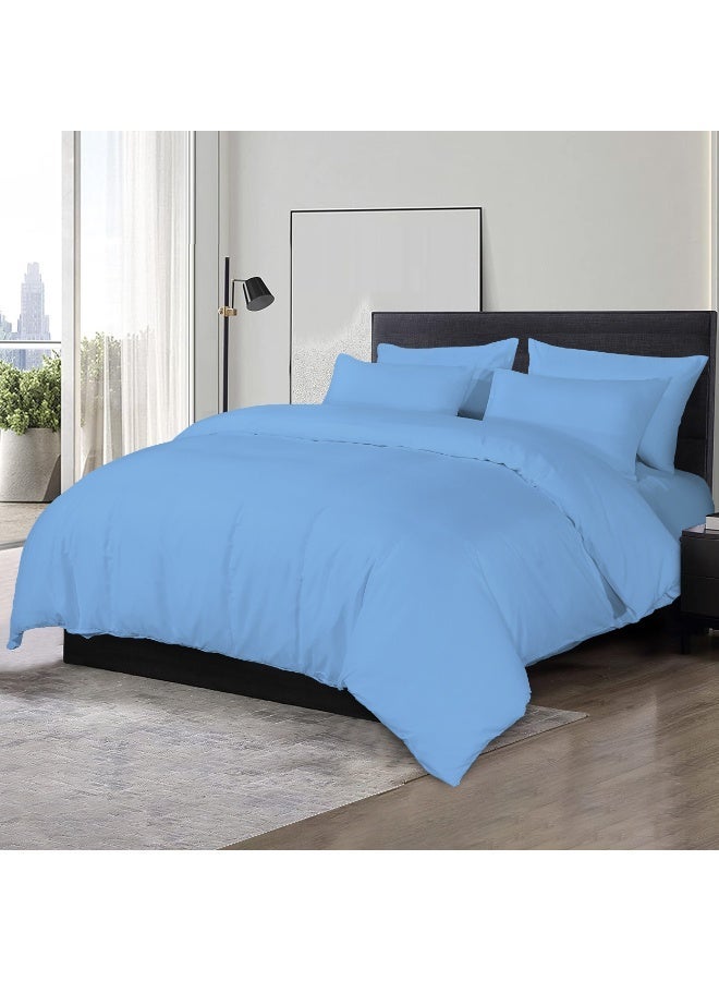 Siesta Zen Microfiber Duvet Cover Set (1 Cover + 2 Pillowcases) – Ultra Soft, Wrinkle-Resistant, Breathable & Lightweight –  Button Closure – Machine Washable Bedding Set - Image 1